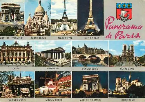 France panorama de Paris multi view