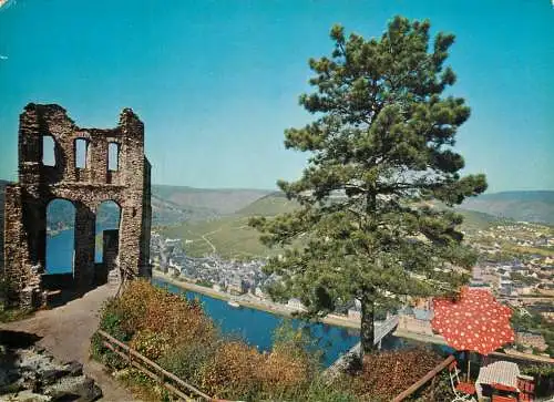Germany Weinstadt Traben-Trarbach mit Ruine Grevenburg