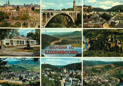 Souvenir de Luxembourg several sights