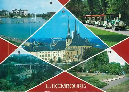 Souvenir de Luxembourg different sites and sights