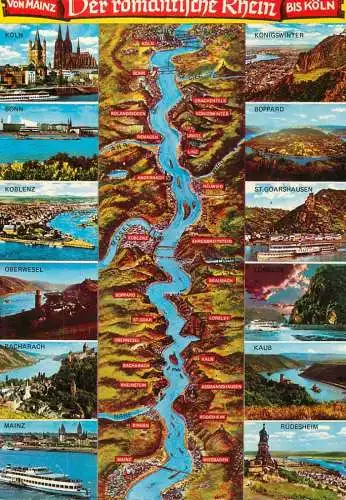 Germany Koln Rhein map