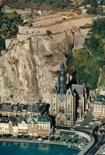 Belgium Dinant La Collegiale et la Citadelle vue aerienne