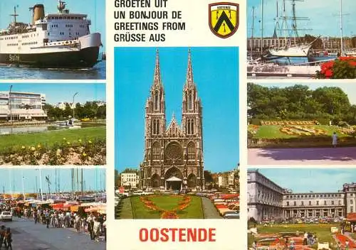 Belgium Grusse aus Oostende several views