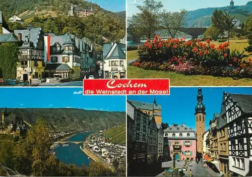 Germany Die Weinstadt Cochem an der Mosel multi view
