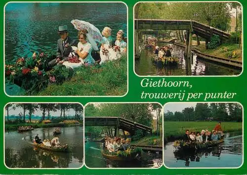Netherlands Giethoorn wedding on the canal multi view
