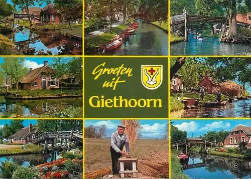Netherlands Groeten uit Giethoorn different sights