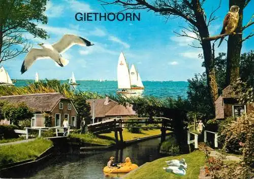 Netherlands Giethoorn village picturesque scenery