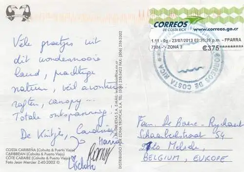 Costa Rica Costa Caribena