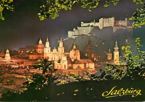 Austria Salzburg nocturnal view