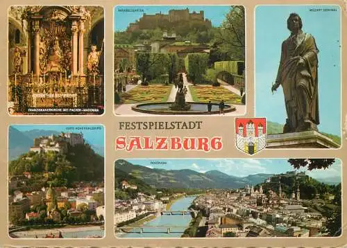 Austria Salzburg Festspielstadt several sights and sites