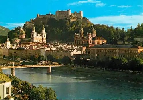 Austria Salzburg Altstadt mit Salzach