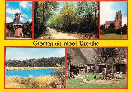 Netherlands Drenthe windmill church