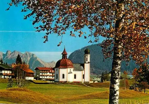 Austria Tirol Seefeld Seekirchl gegen Karwendel