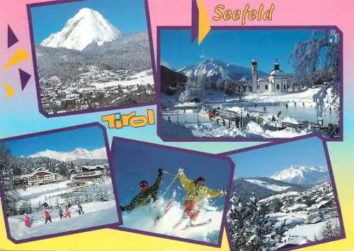 Austria Tirol Seefeld several aspects and views ski types and scenes