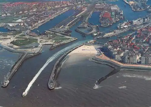 Belgium Oostende vue aerienne