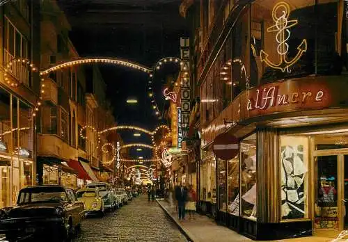 Belgium Oostende Kapellestraat night view