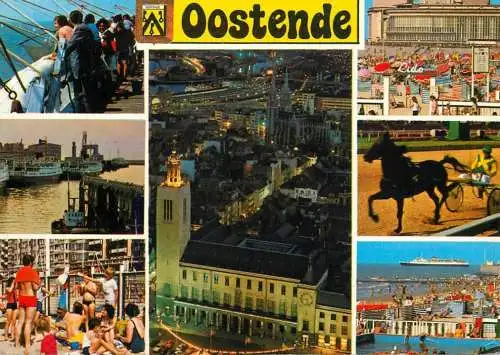 Belgium Oostende several sights and sites