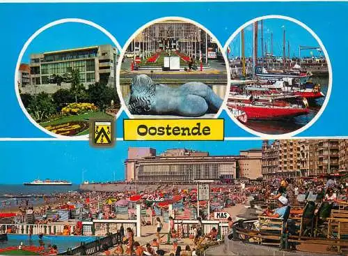 Belgium Oostende several sights and sites