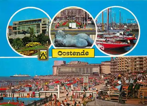 Belgium Oostende different sights and sites