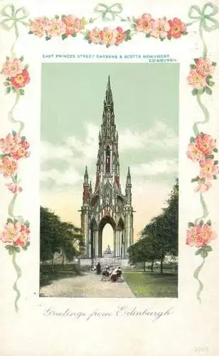 Scotland Edinburgh East Princess Street Gardens & Scotts Monument