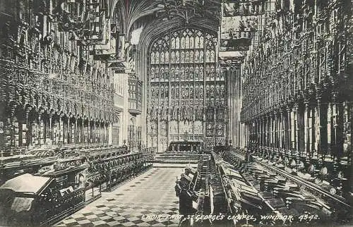 England Windsor George's Chapel Choir view