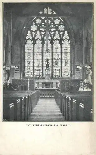 England Ely "St Etheldreda's Ely Place" Church inner view