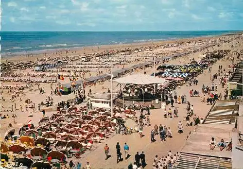 Belgium De Panne beach aerial