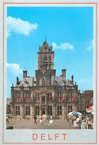 Netherlands Groeten uit Delft city hall