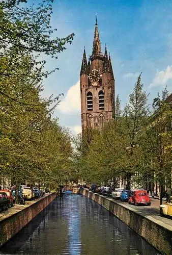 Netherlands Groeten uit Delft Oude Kerk