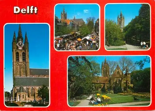 Netherlands Groeten uit Delft church