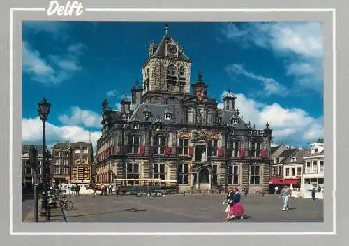Netherlands Groeten uit Delft city hall