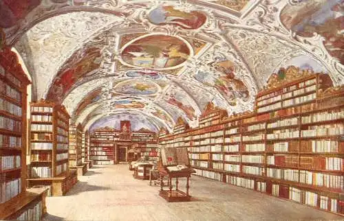 Czech Republic Prague Strahov Library theology hall