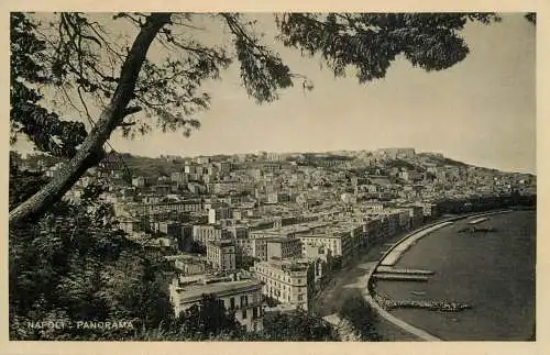 Italy Napoli panoramic view
