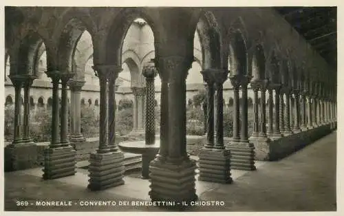Italy Monreale Convento dei Benedettini Il Chiostro