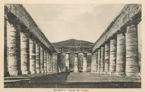 Italy Segesta (Trapani area) - interno del tempio