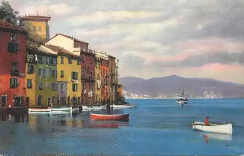 AK Kunstlerkarte Photochromie Riviera di Levante Portofino Serie 136, No. 2614