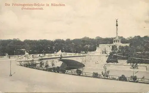 Germany Munchen Friedensdenkmal & Prinzregenten-Brucke