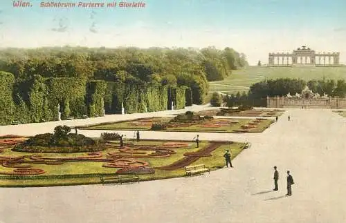 Austria Wien Schonbrunn Parterre mit Gloriette