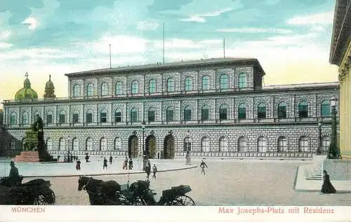 Germany Munchen Max Josephs-Platz mit Residenz