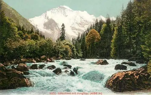 Switzerland Lutschine mit Jungfrau