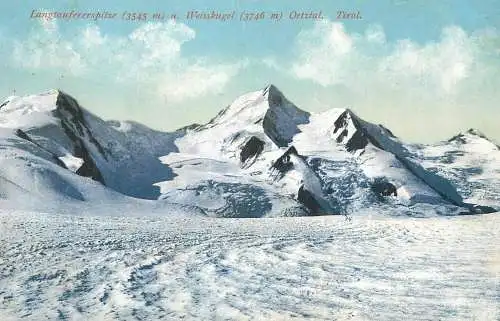 Austria Tirol Oetztal  Langtauferrerspitze mit Weisskugel