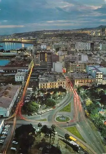 Spain Las Palmas de Gran Canaria Puerto de la Luz y Parque de Santa Catalina aerial view