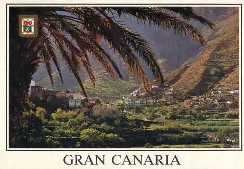 Spain Islas Canarias paisaje de Gran Canaria vista parcial