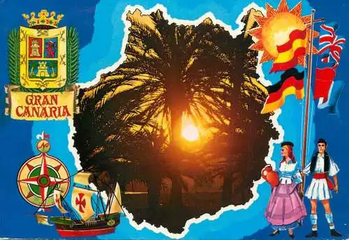 Spain Islas Canarias Gran Canaria sunset view souvenir