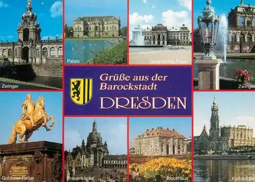 Germany Grusse aus Dresden Barockstadt multi view