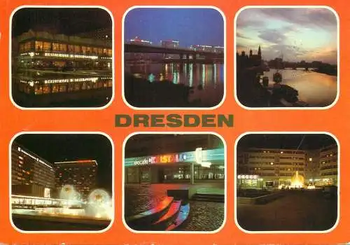 Germany Dresden several nocturnal aspects