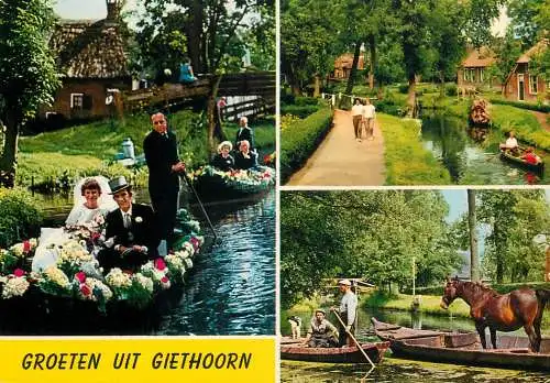Netherlands Giethoorn boat wedding
