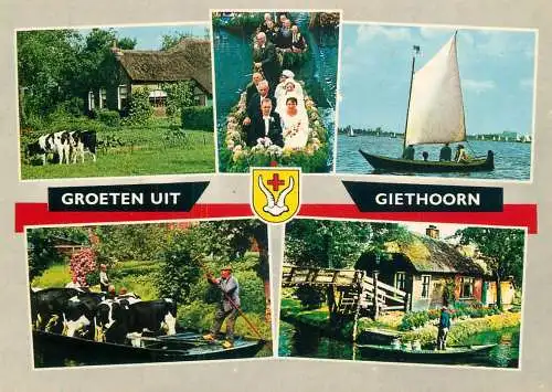 Netherlands Giethoorn sailing vessel wedding on a boat