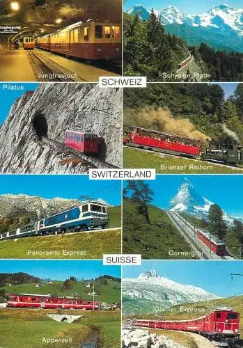 Switzerland touristische Bahnen tourist railways
