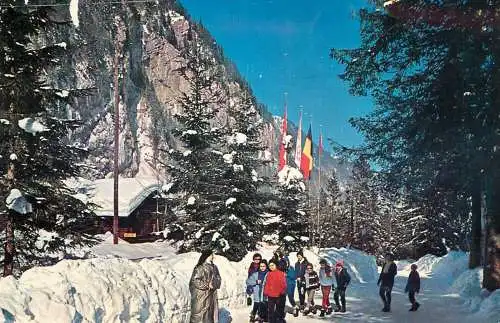 Switzerland Melchtal Kinderdorf winter scene
